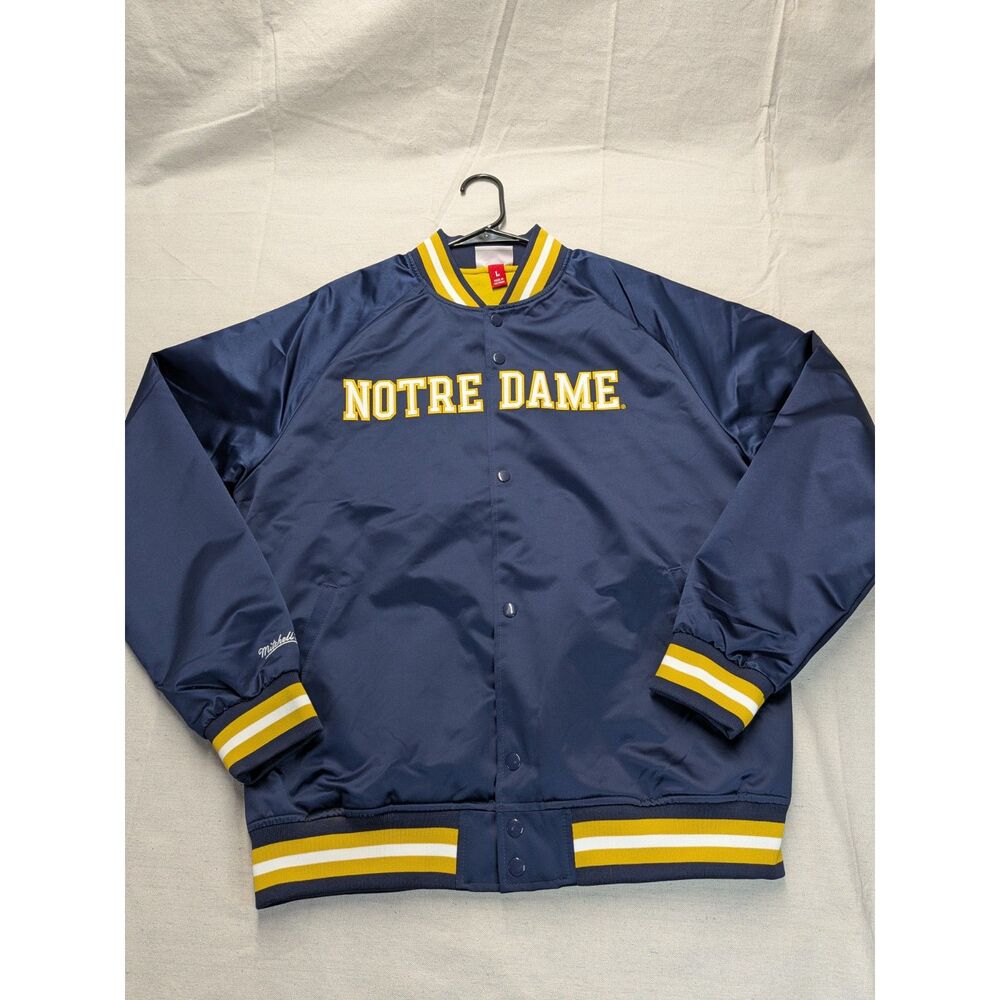 Varsity Collegiate L Notre Dame Fighting Irish Satin Jacket Mitchell & Ness